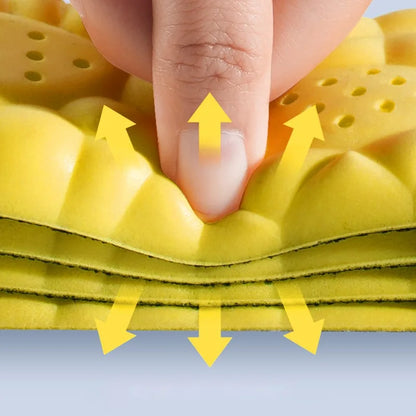 CloudFit Pro 4D – Sporteinlagen mit Federung (Herren und Damen) | Technologie zur Stoßdämpfung mit PU-Sohle | Atmungsaktives und rutschfestes orthopädisches Design 4D für Laufen und den täglichen Gebrauch