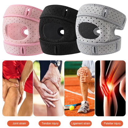 Sportkniebandage ProFlex 360 - Verstellbarer Kompressionsgurt für das Knie, Unterstützung für die Kniescheibe und Sehne, Linderung bei Arthritis, Bänderverletzungen und Gelenkbeschwerden