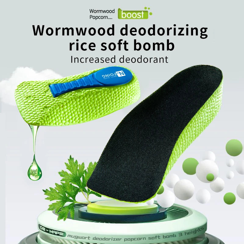 MemoryFit Pro - Unsichtbare Höhenverstellbare Einlagen (Herren und Damen) | Viskoelastischer Schaum mit Orthopädischer Fußgewölbeunterstützung | Linderung bei Plattfüßen | Fersenpolster für Schuhe und Stiefel