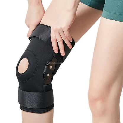 Orthopädische Pro-Hinge™ Meniskusbandage mit seitlichen Stabilizatoren - Knieschutz bei Gelenkschmerzen, Bänderverletzungen, Arthrose, Sportstütze und ACL-Rehabilitation