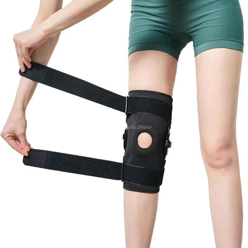 Orthopädische Pro-Hinge™ Meniskusbandage mit seitlichen Stabilizatoren - Knieschutz bei Gelenkschmerzen, Bänderverletzungen, Arthrose, Sportstütze und ACL-Rehabilitation