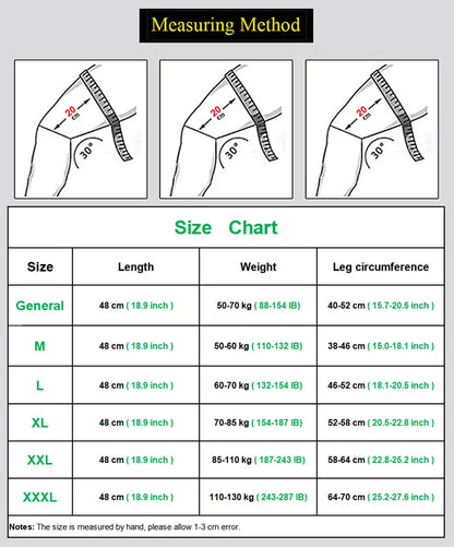 Sportliche Kompressionsbandage ProFitX – Vollständige Bein-Kompressionsmanga, Gewichtstütze, Gelenkschmerzlinderung und Arthritis, Rutschfester Schutz, Unisex
