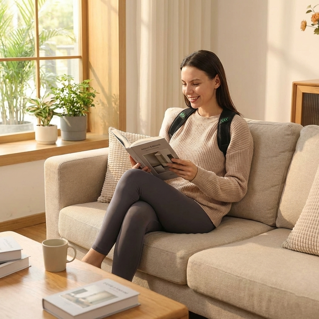 Haltungskorrektor Modell ProComfort™ – Verstellbarer Rücken- und Schultergurt, Schlüsselbein- und Rückenstütze, Orthopädisch für oberen Rücken und Nacken, Verwendung zu Hause, im Büro und im Sport